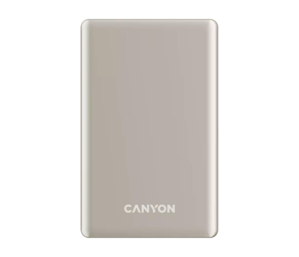 CANYON Powerbank OnPower 505 slim Magsafe 5000 mAh PD20W beżowy - 1320621 - zdjęcie